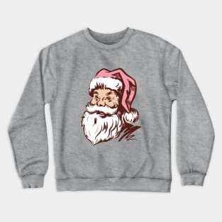 Retro Vintage Pink Santa Claus Crewneck Sweatshirt